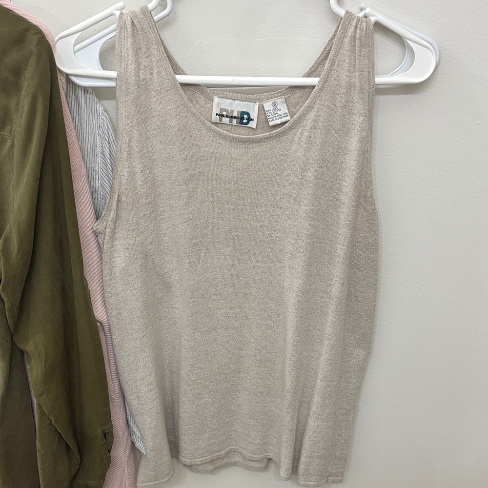 Women's Cream Vintage Tank Top